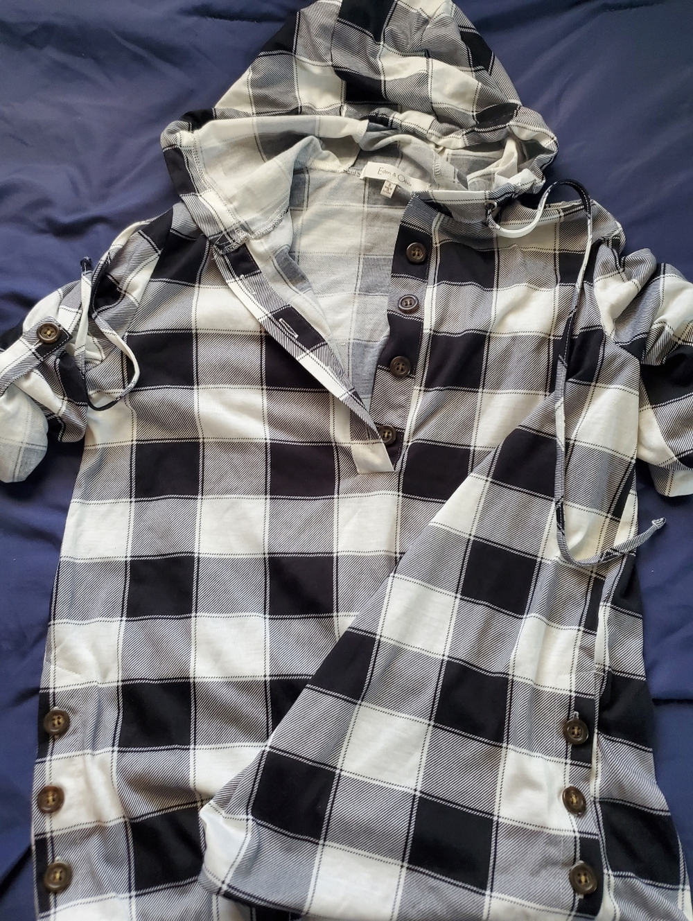 Eden & Olivia Hooded Tunic, Size SMALL